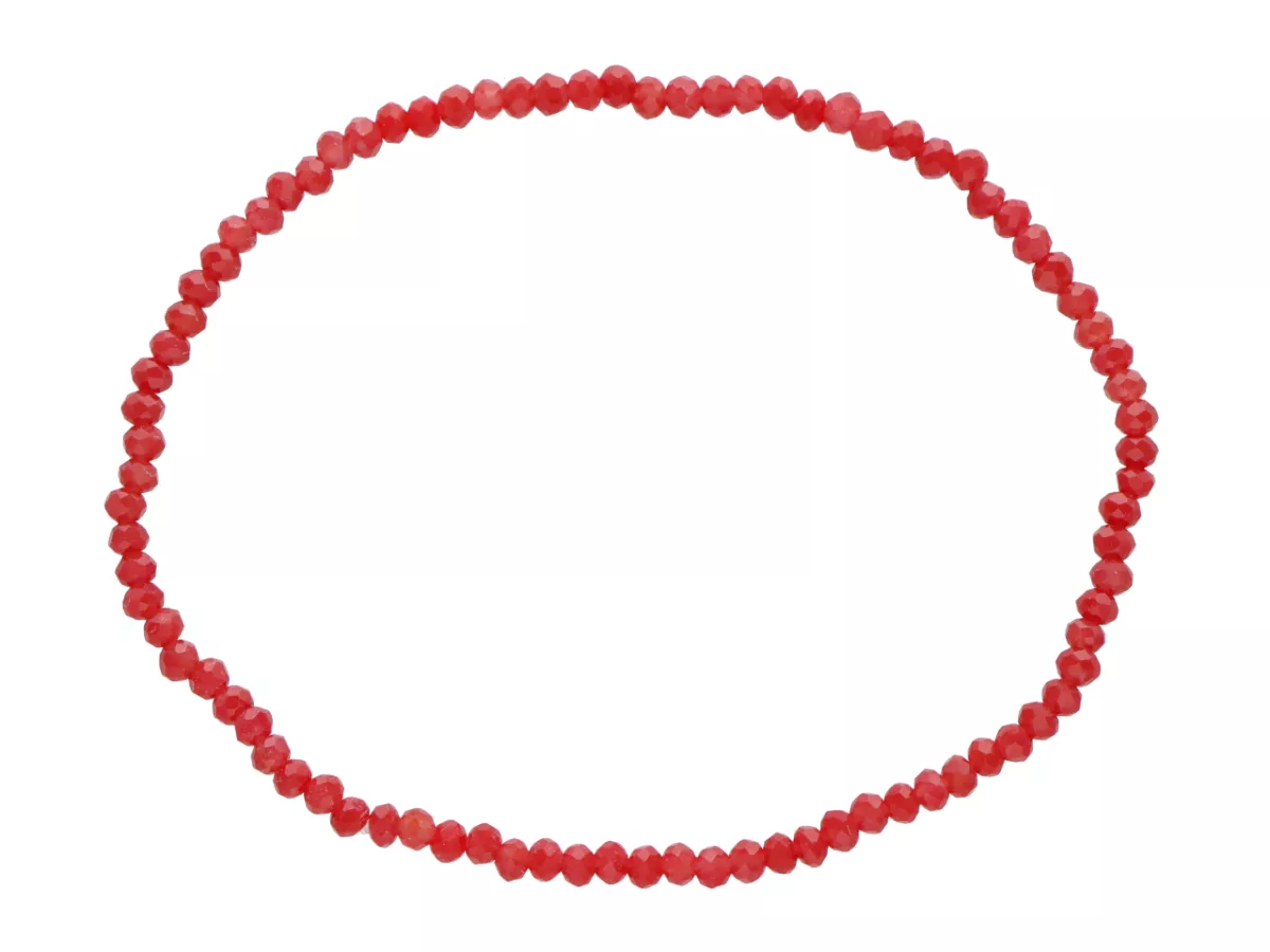 R4C05 BRANSOLETKA KRYSZTAŁKI 2,5 mm NA GUMCE