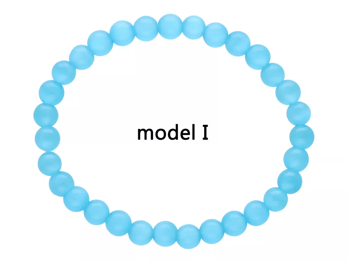 R4I30 BRANSOLETKA KOCIE OKO KULE 6 mm