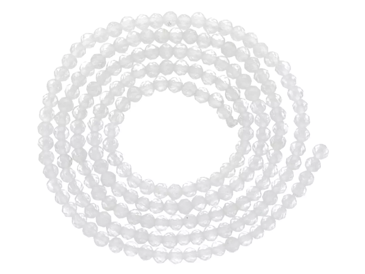 K6S39 KRYSZTAŁ GÓRSKI KULE FASETOWANE 2 mm - 1 SZNUR