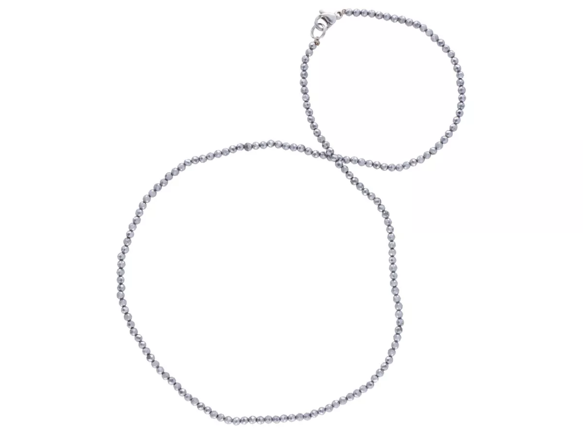 N2P34 NASZYJNIK TERAHERTZ KULE FASETOWANE 2 mm