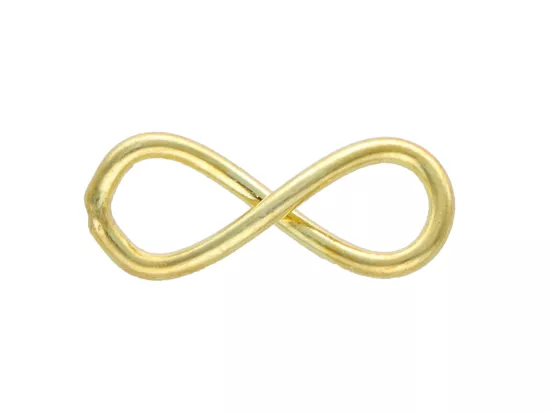 P3I81 ELEMENT OZDOBNY NIESKOŃCZONOŚĆ SREBRO 925 POZŁACANE - 1 SZT