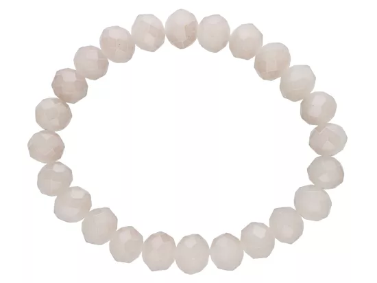 R2J63 BRANSOLETKA KRYSZTAŁKI 10 mm NA GUMCE