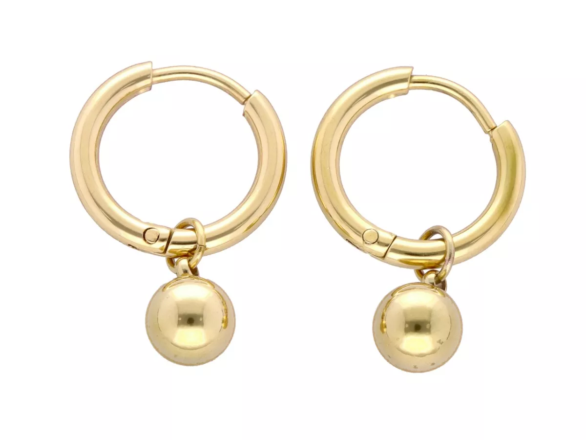 U1O66 KOLCZYKI STAL CHIRURGICZNA 1 PARA