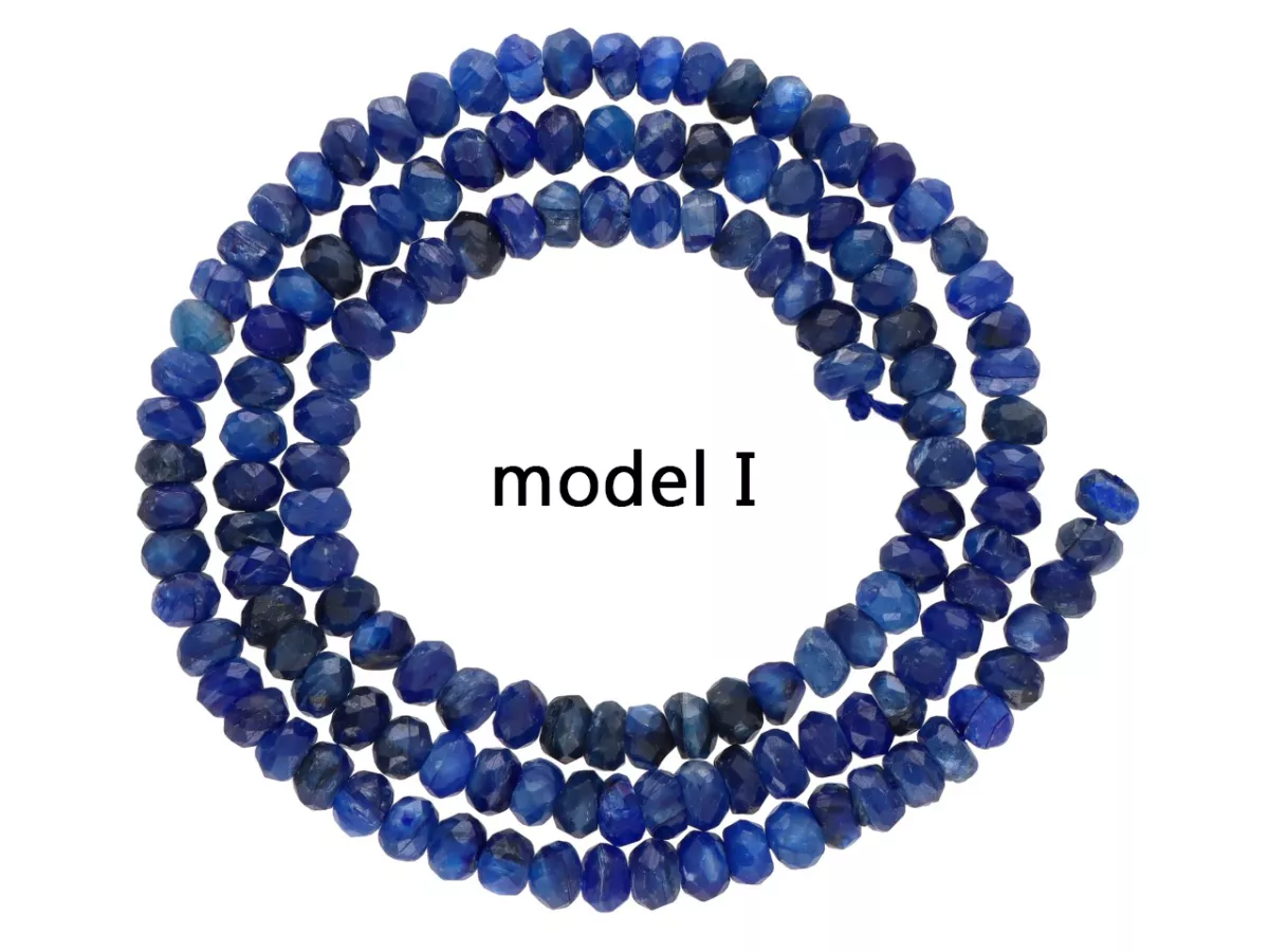 K7J12 KYANIT OPONKI FASETOWANE - 1 SZNUR