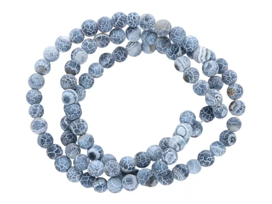 K6P39 AGAT TRAWIONY KULE 4 mm - 1 SZNUR