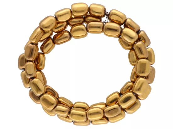 K7O88 HEMATYT MIODOWY ELEMENTY 6/8 mm - 1 SZNUR