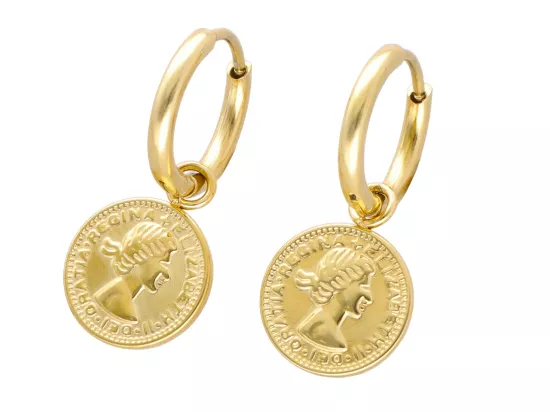 U1N46 KOLCZYKI STAL CHIRURGICZNA 1 PARA