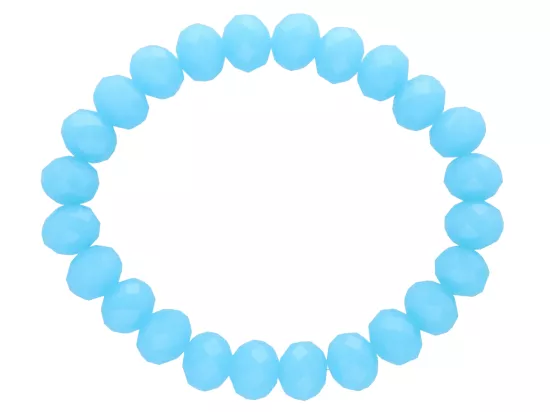 R2G46 BRANSOLETKA KRYSZTAŁKI 10 mm NA GUMCE