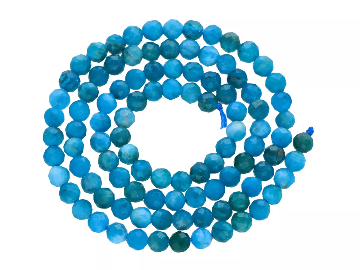 K7I83 APATYT KULE FASETOWANE 4 mm - 1 SZNUR