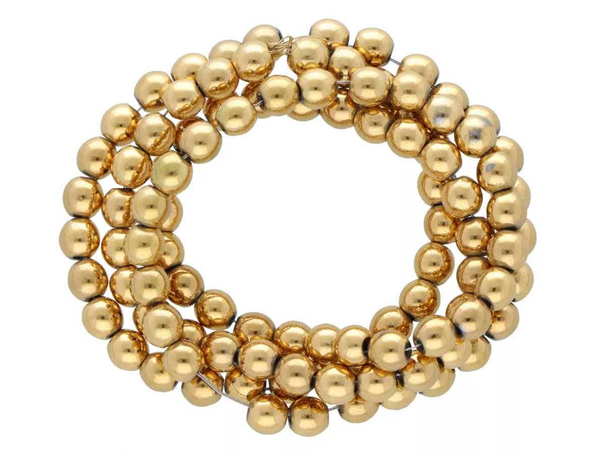 K7O39 HEMATYT MIODOWY KULE 4 mm - 1 SZNUR