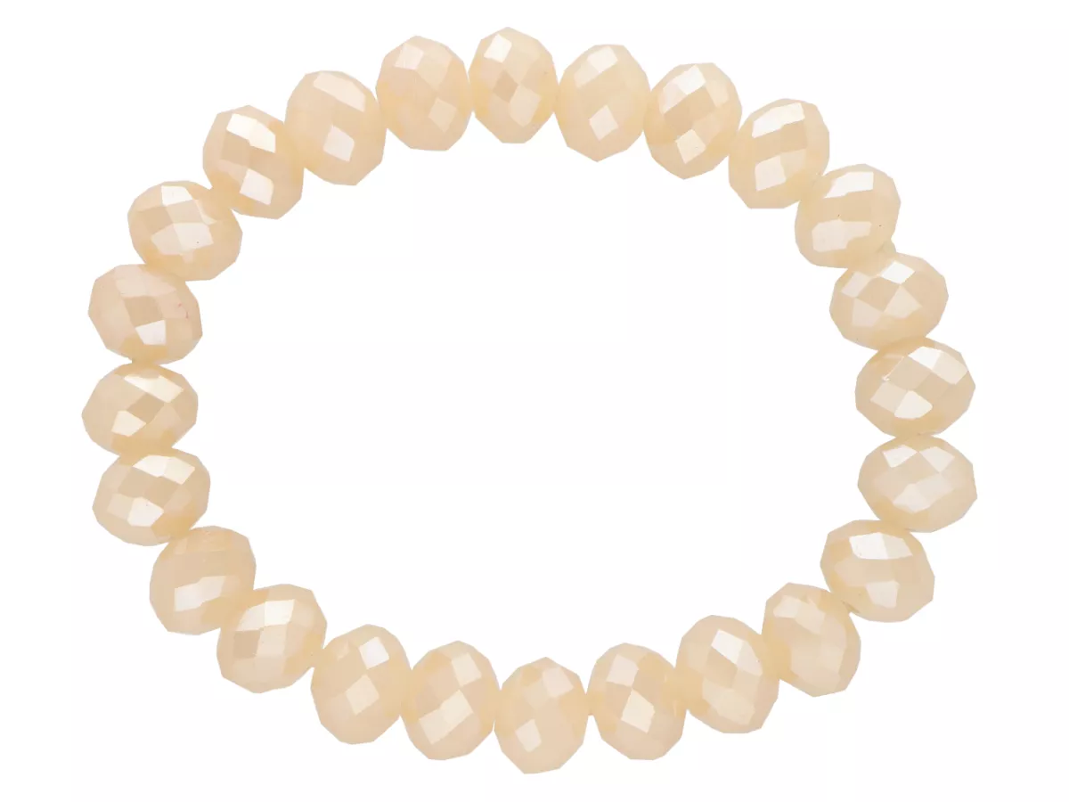 R2T57 BRANSOLETKA KRYSZTAŁKI 10 mm NA GUMCE