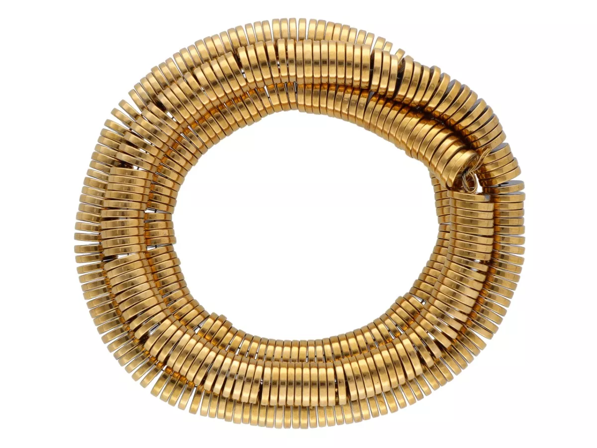 K7P17 HEMATYT MIODOWY TALERZYKI 6/1 mm - 1 SZNUR