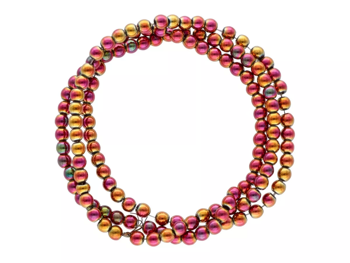 K6Z08 HEMATYT KULE 3,5 mm - 1 SZNUR