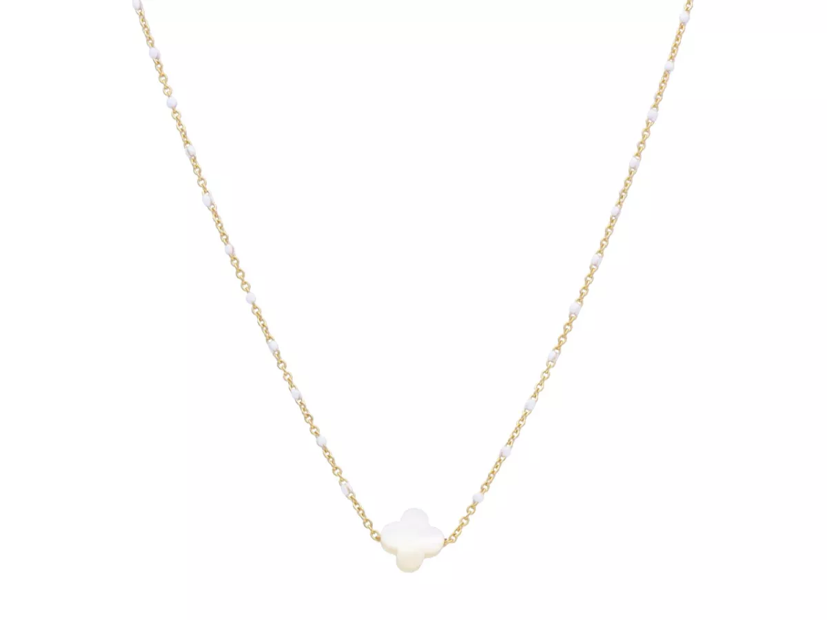 N3N85 NASZYJNIK MASA PERŁOWA I STAL CHIRURGICZNA