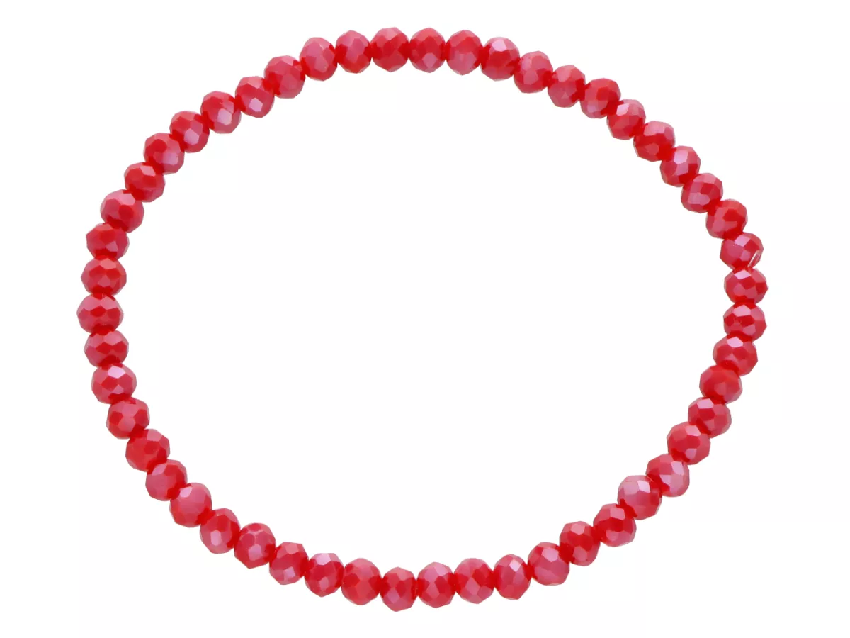 R4F68 BRANSOLETKA KRYSZTAŁKI 4,5 mm NA GUMCE