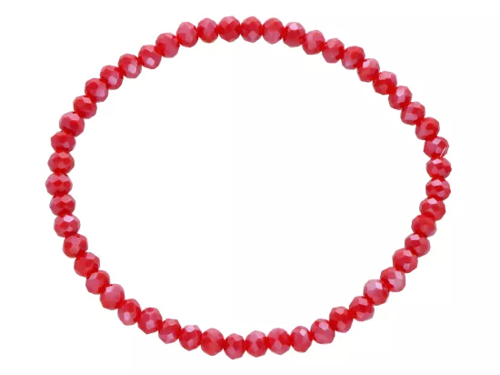 R4F68 BRANSOLETKA KRYSZTAŁKI 4,5 mm NA GUMCE