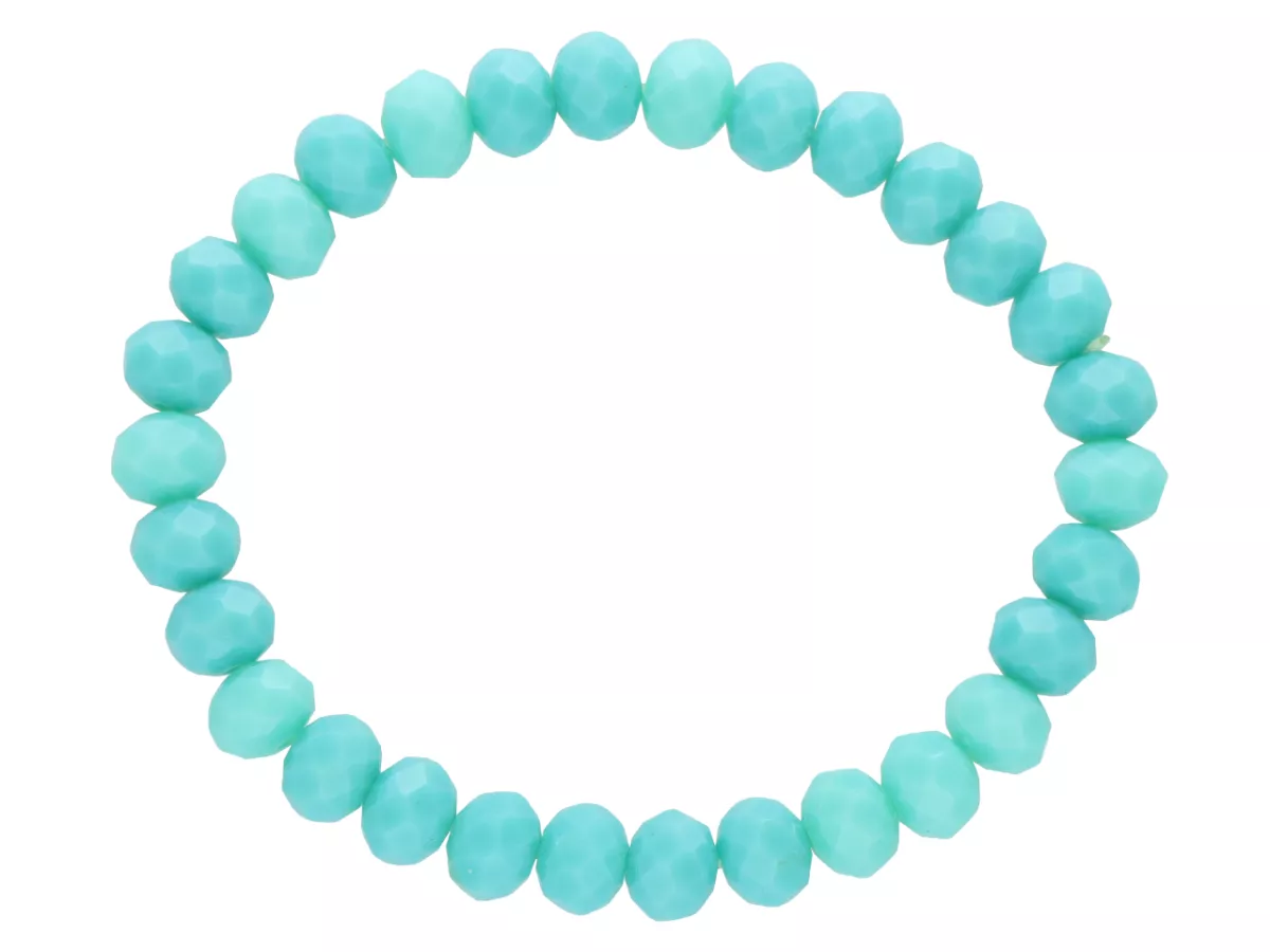 R2P96 BRANSOLETKA KRYSZTAŁKI 8 mm NA GUMCE