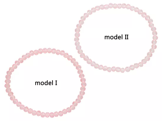 R1O91 BRANSOLETKA KRYSZTAŁKI 4 mm NA GUMCE