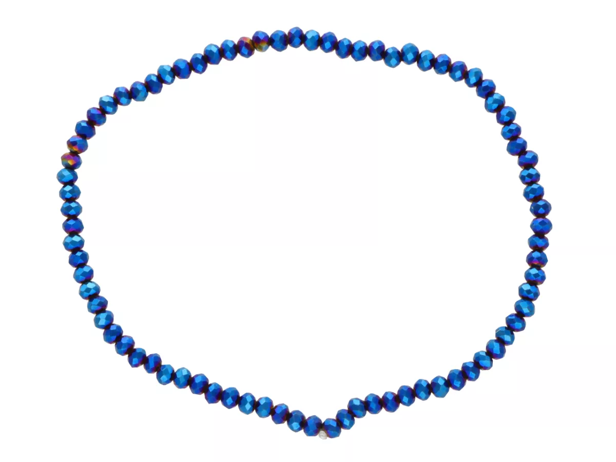 R4B88 BRANSOLETKA KRYSZTAŁKI 2,5 mm NA GUMCE