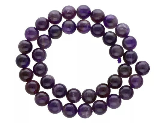 K6K95 AMETYST KULE 10 mm 1 SZNUR