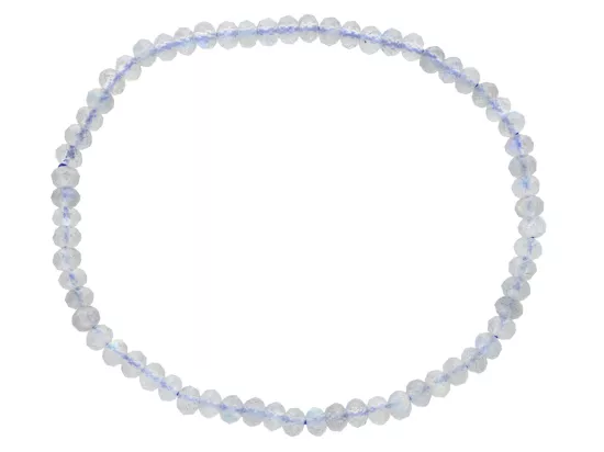 R5C34 BRANSOLETKA LABRADORYT OPONKI FASETOWANE 4 mm