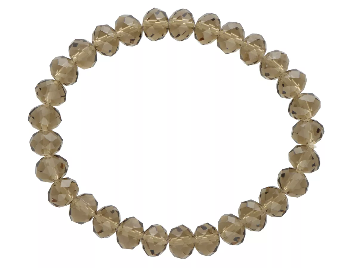 R1D49 BRANSOLETKA KRYSZTAŁKI 8 mm NA GUMCE