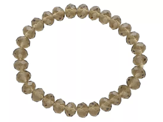 R1D49 BRANSOLETKA KRYSZTAŁKI 8 mm NA GUMCE