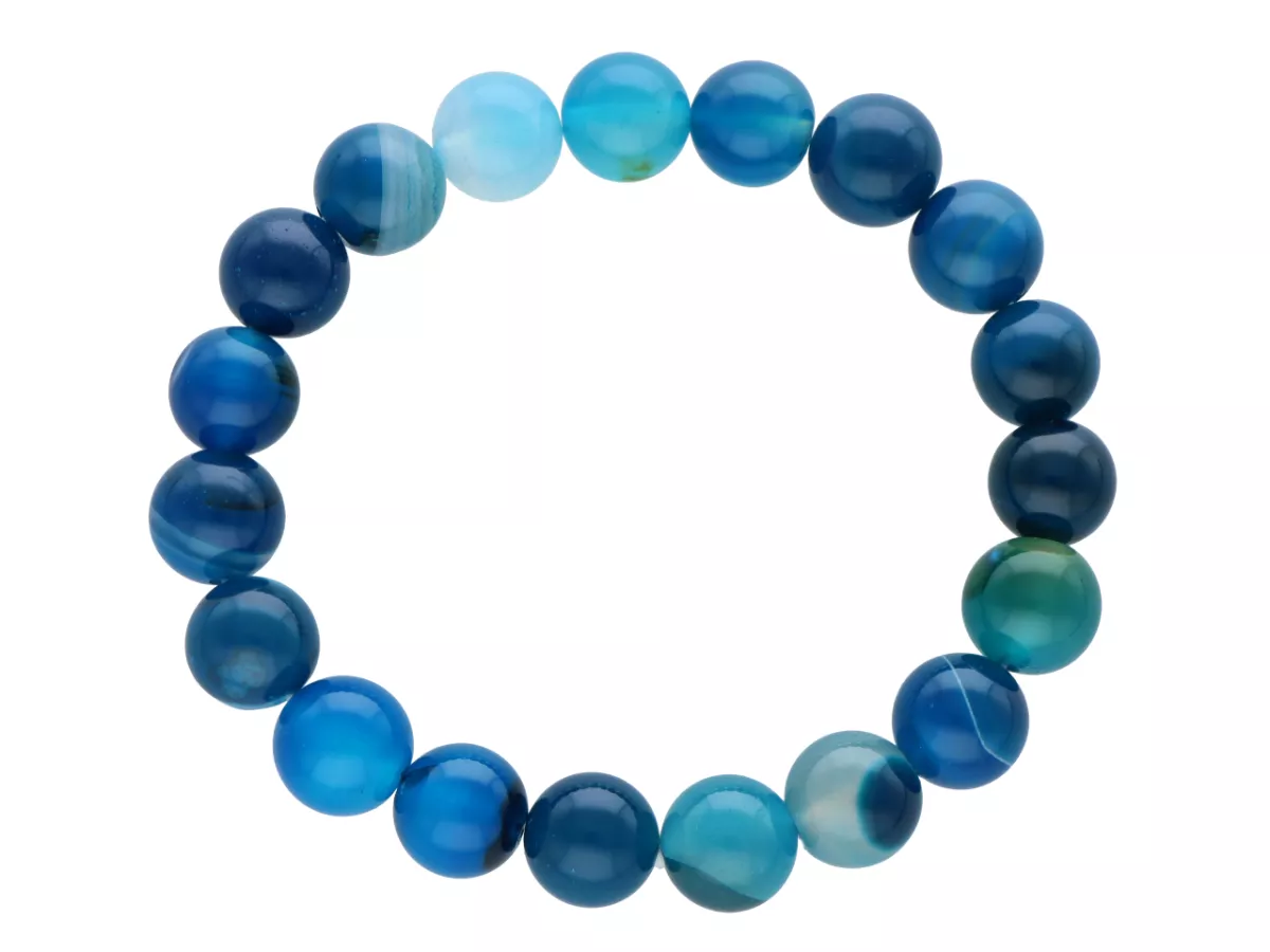 R4H80 BRANSOLETKA AGAT KULE 10,5 mm