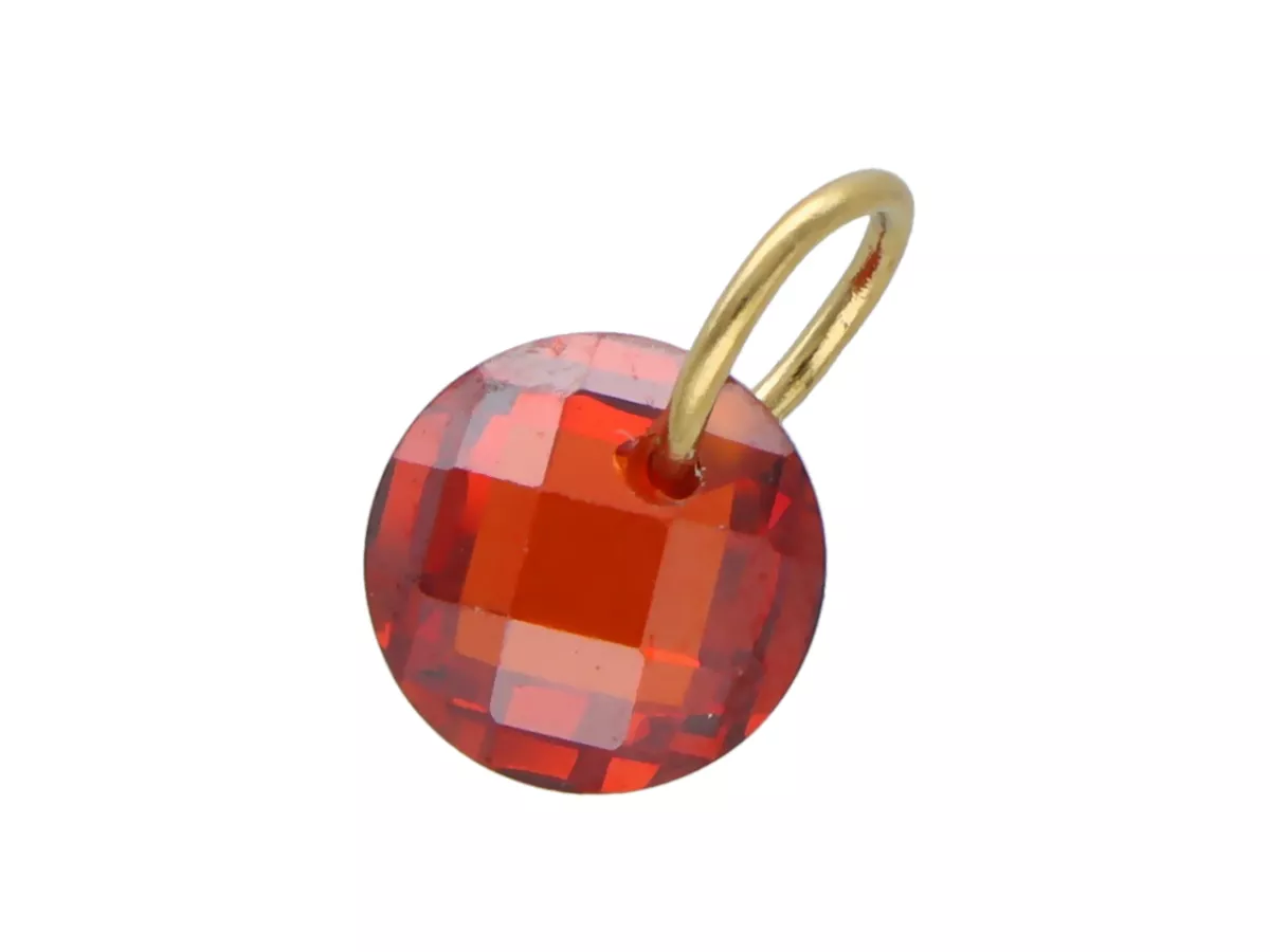 P5L26 ZAWIESZKA OZDOBNA KRYSZTAŁEK STAL CHIRURGICZNA - 1 SZTUKA