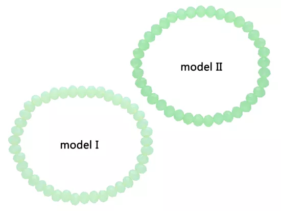 R2J22 BRANSOLETKA KRYSZTAŁKI 6 mm NA GUMCE