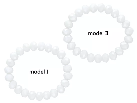 R2P98 BRANSOLETKA KRYSZTAŁKI 10 mm NA GUMCE