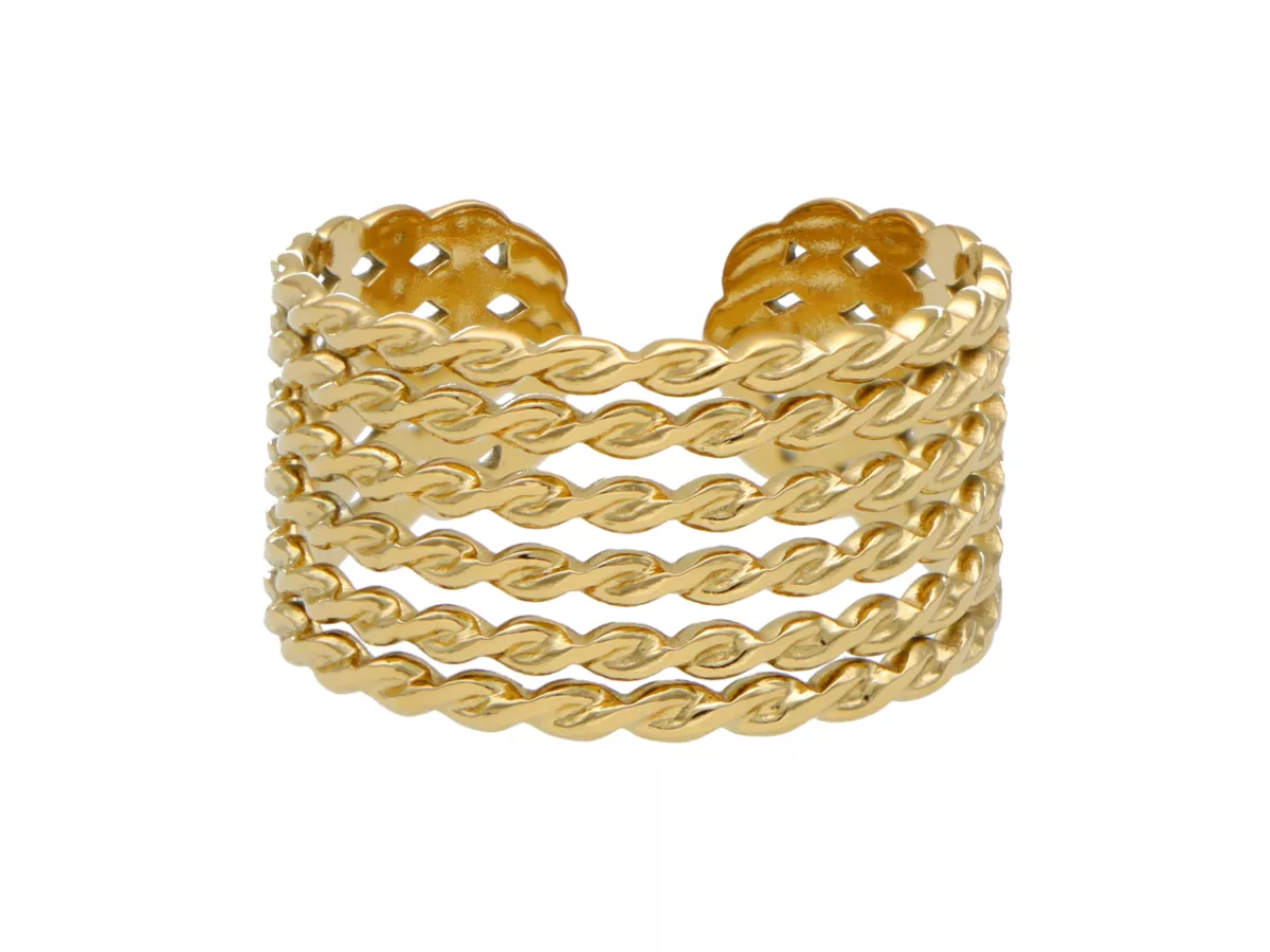 R3Z64 PIERŚCIONEK ZE STALI CHIRURGICZNEJ - 1 SZTUKA