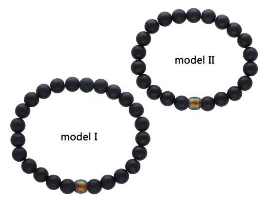 R4J61 BRANSOLETKA LAWA PRASOWANA KULE 8 mm