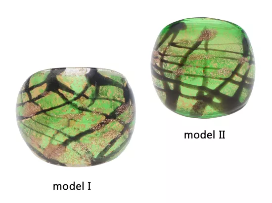 R4L28 PIERŚCIONEK SZKŁO WENECKIE