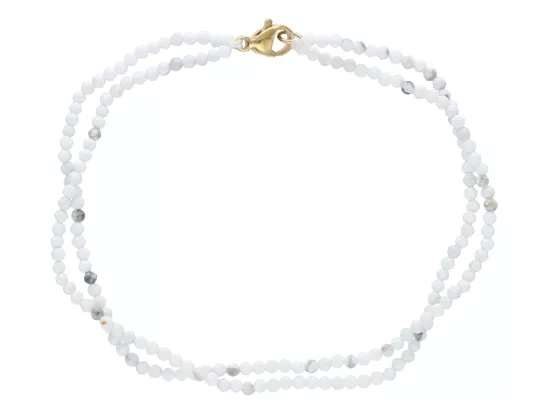 R3B39 BRANSOLETKA HOWLIT LUX KULE FASETOWANE 2 mm