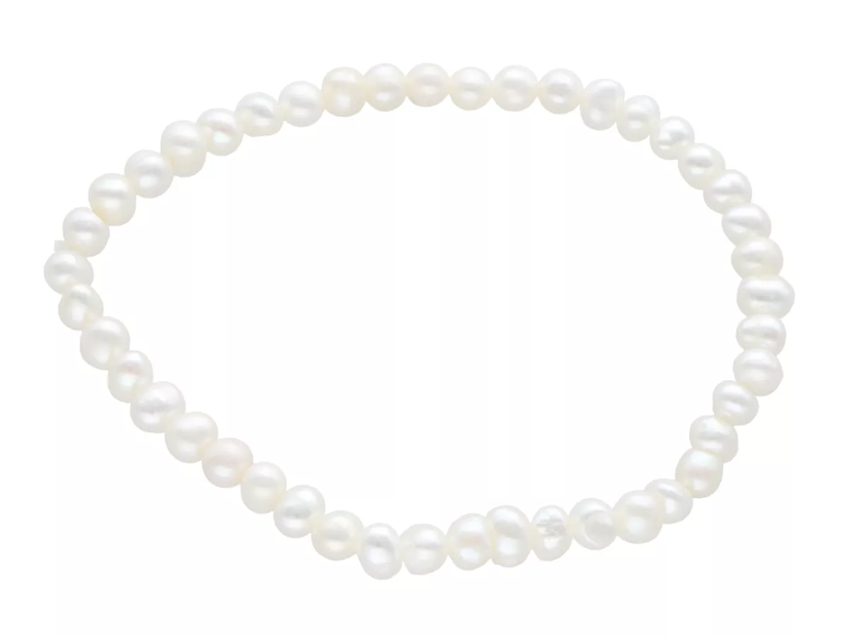 R4B52 BRANSOLETKA PERŁY NATURALNE NA GUMCE