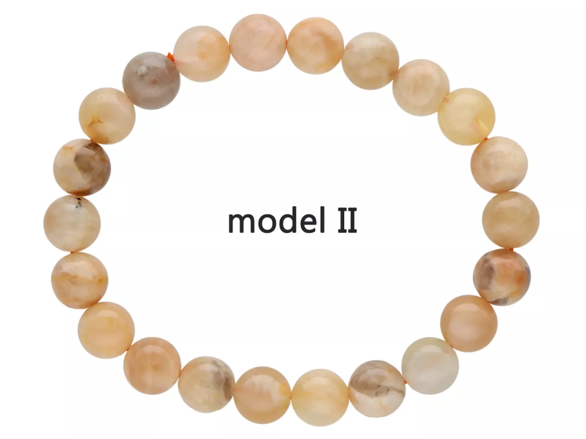 R1E55 BRANSOLETKA KAMIEŃ SŁONECZNY KULE 8 mm