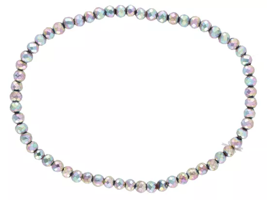 R4Z41 BRANSOLETKA HEMATYT KULE FASETOWANE 3 mm