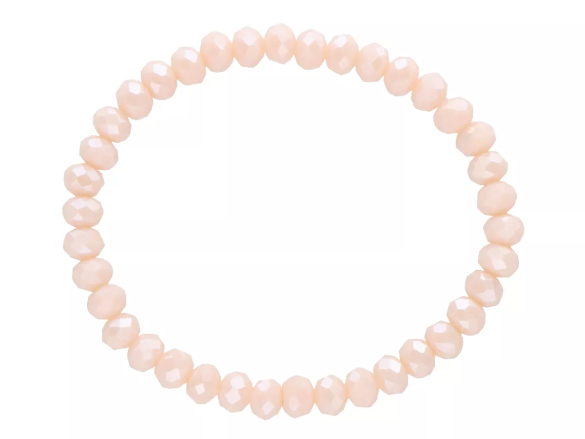 R2T05 BRANSOLETKA KRYSZTAŁKI 6 mm NA GUMCE