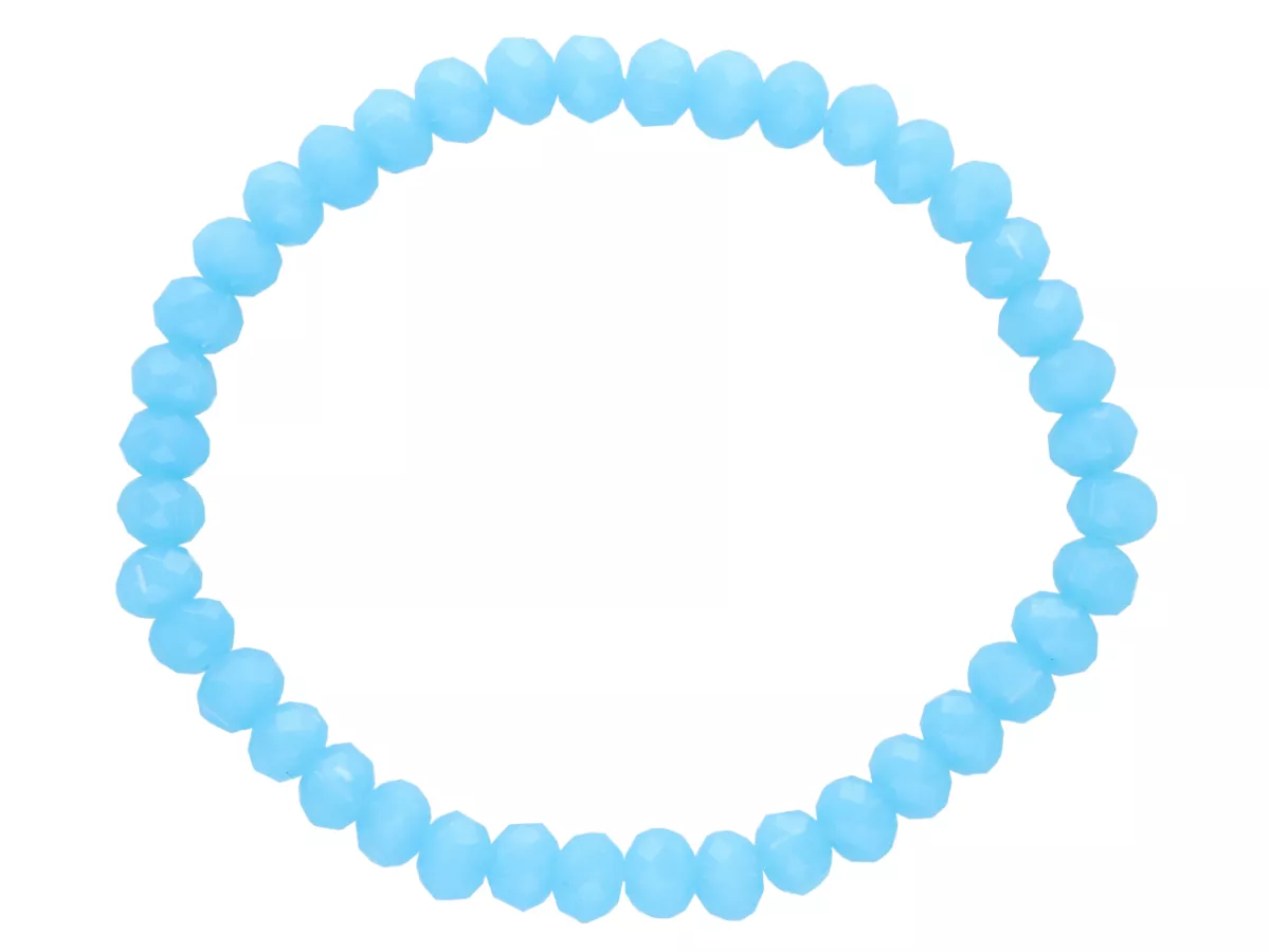 R1P06 BRANSOLETKA KRYSZTAŁKI 6 mm NA GUMCE