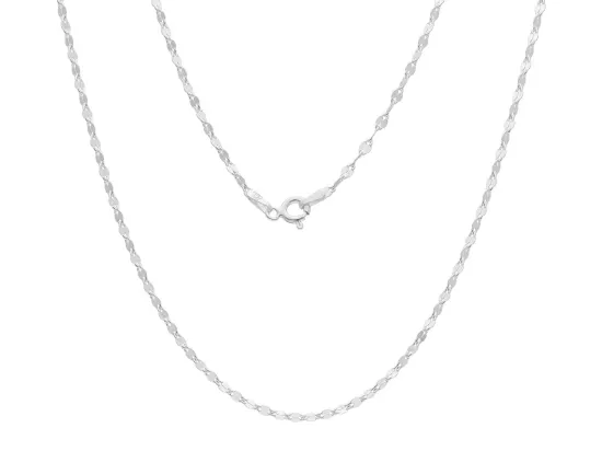 P3K87 ŁAŃCUSZEK MOKKA 55 cm SREBRO 925