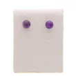 U1W75 KOLCZYKI AMETYST I STAL CHIRURGICZNA 1 PARA