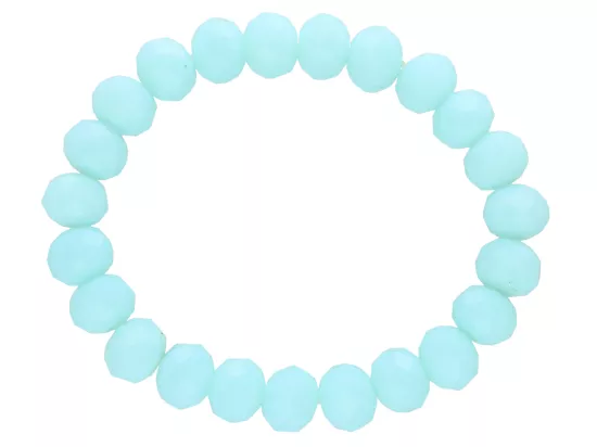 R2T63 BRANSOLETKA KRYSZTAŁKI 10 mm NA GUMCE