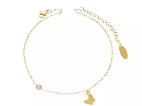 R3N05 BRANSOLETKA NA NOGĘ ZE STALI CHIRURGICZNEJ