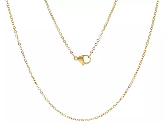 N3A27 ŁAŃCUSZEK STAL CHIRURGICZNA - 50 cm