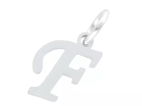 P5T06 ZAWIESZKA OZDOBNA ZE STALI CHIRURGICZNEJ LITERKA "F" - 1 SZTUKA