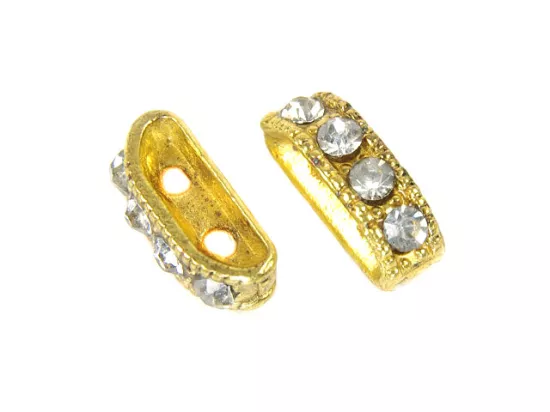 P4Z24 PRZEKŁADKI Z CYRKONIAMI - 2 SZTUKI