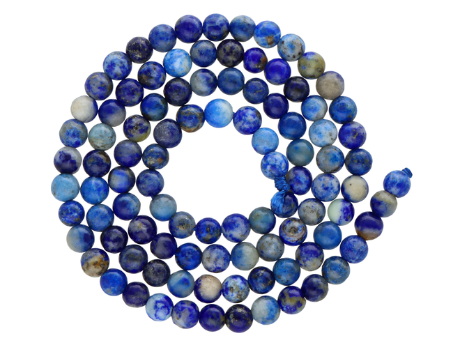 K6W53 LAPIS LAZULI KULE 4 mm - 1 SZNUR