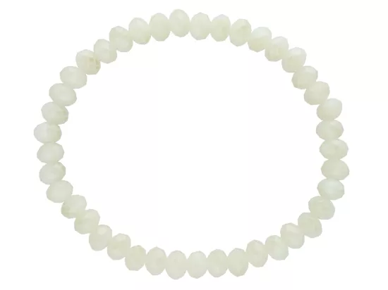 R1P03 BRANSOLETKA KRYSZTAŁKI 6 mm NA GUMCE