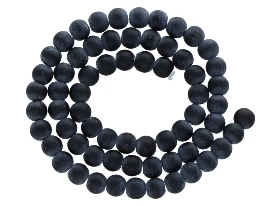 K6Y51 ONYKS KULE MATOWE 6,5 mm - 1 SZNUR